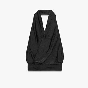 Sold! Zara ZW COLLECTION FLORAL JACQUARD HALTER TOP